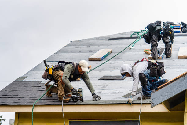 Professional Gutter Installation technician working in San Leandro, CA